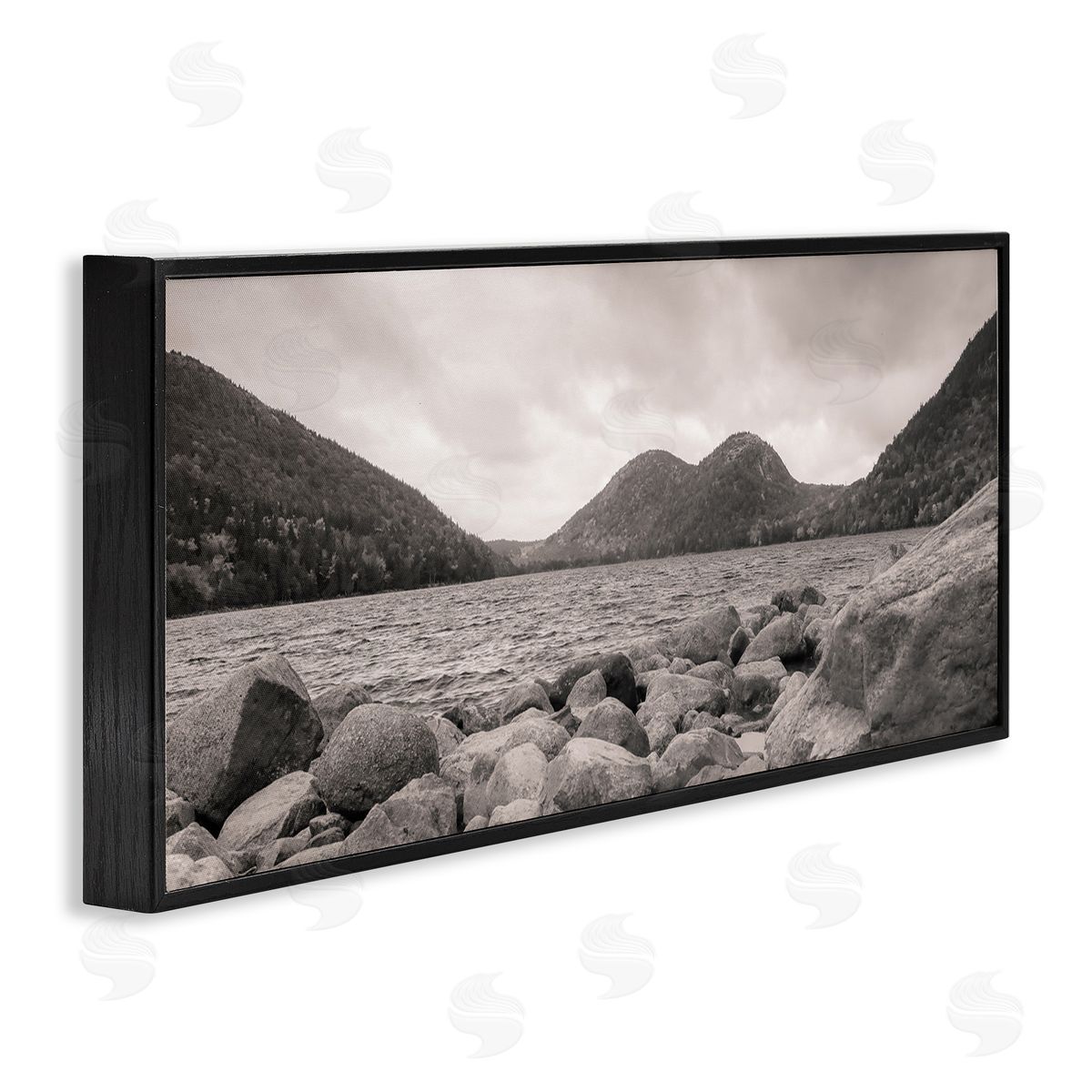 Daniel Sproul Rocky Mountain Shoreline Lake Water Black White Photography