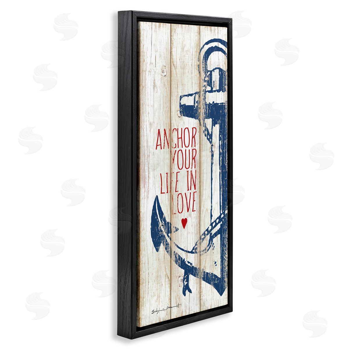 Stephanie Workman Marrott Anchor Your Life in Love Quote Red Heart