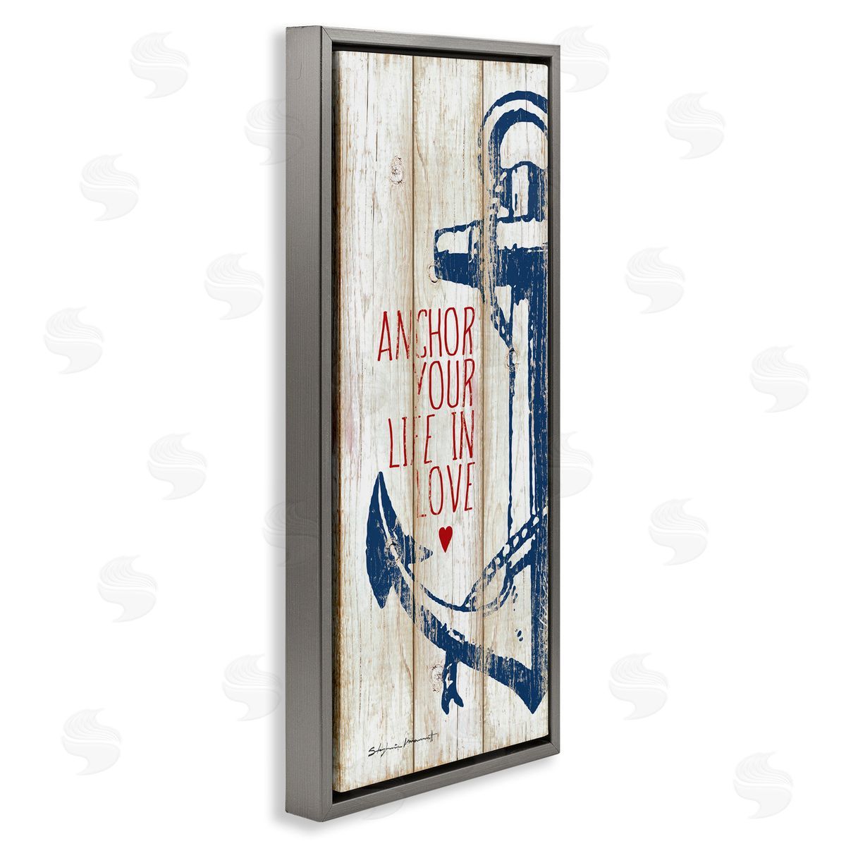 Stephanie Workman Marrott Anchor Your Life in Love Quote Red Heart