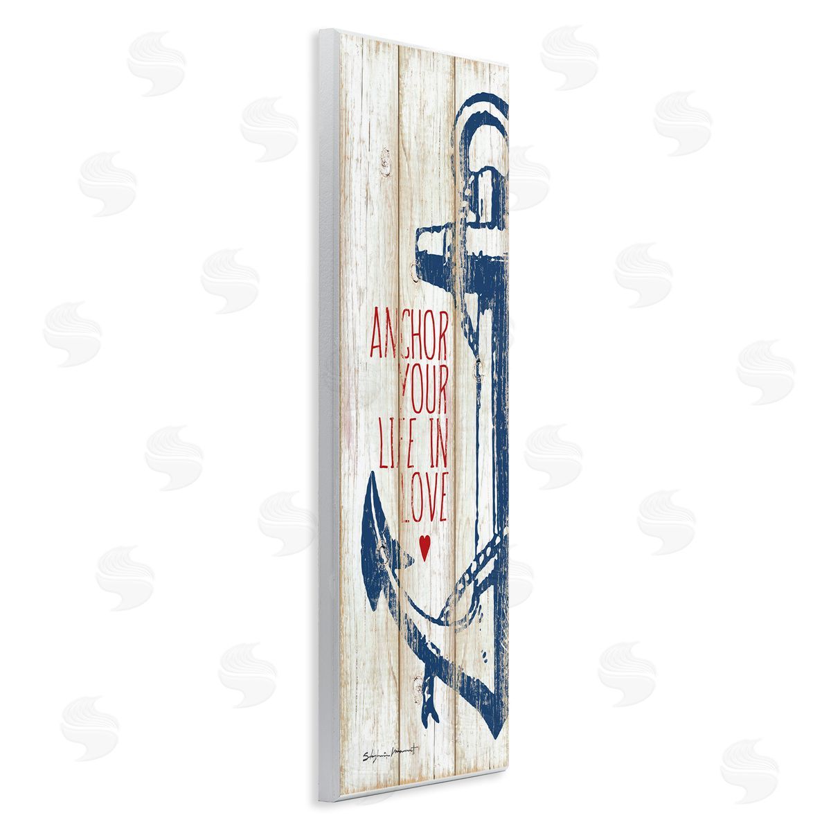 Stephanie Workman Marrott Anchor Your Life in Love Quote Red Heart