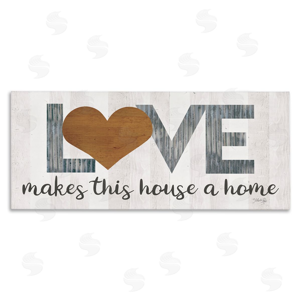 Marla Rae Love Makes House a Home Motivational Family Phrase