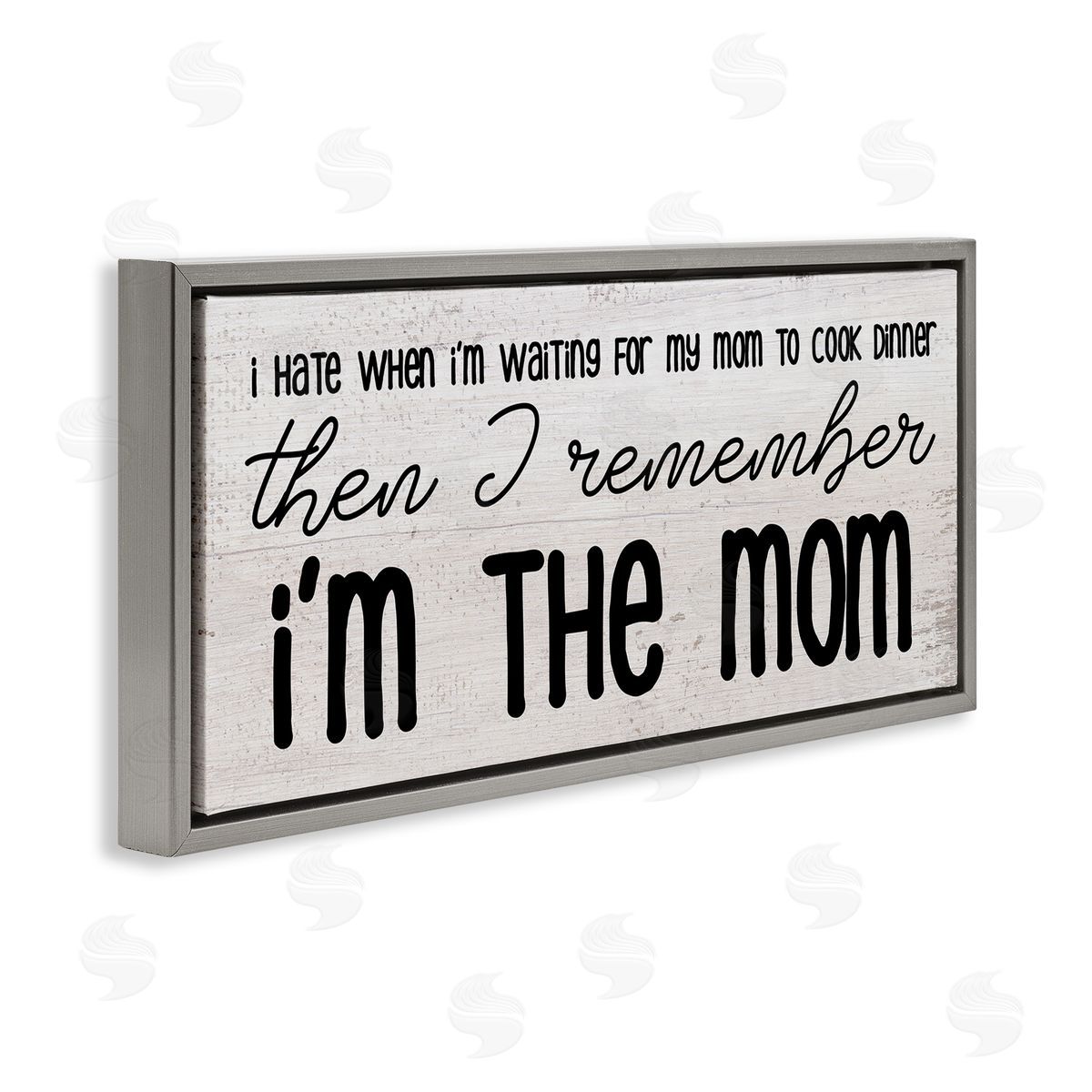 Stupell Studio Waiting for Mom Cook Dinner Funny Family Phrase