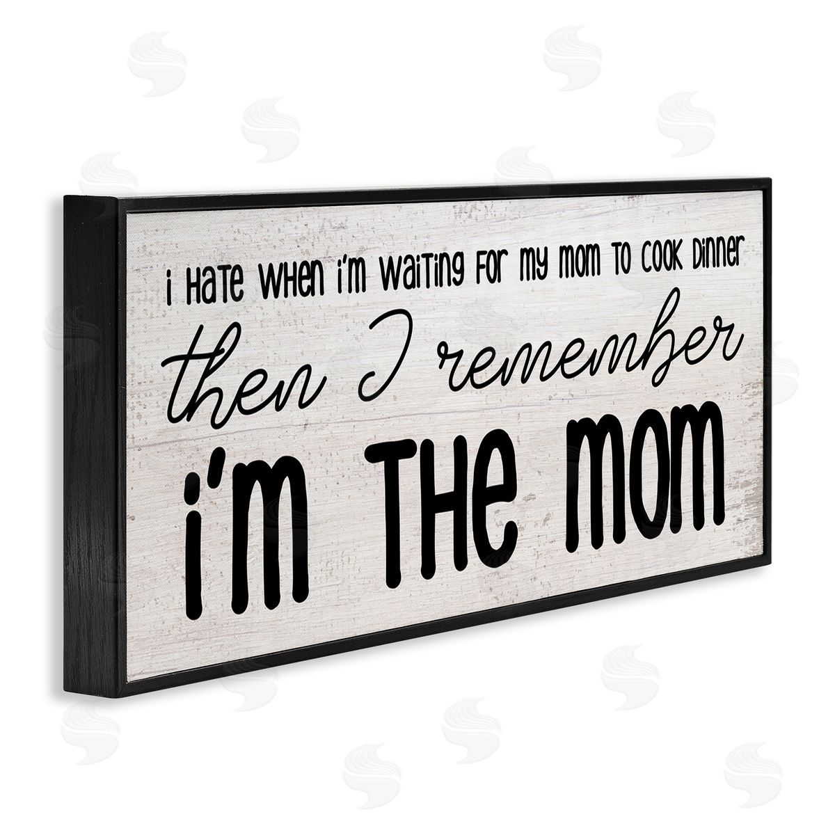 Stupell Studio Waiting for Mom Cook Dinner Funny Family Phrase