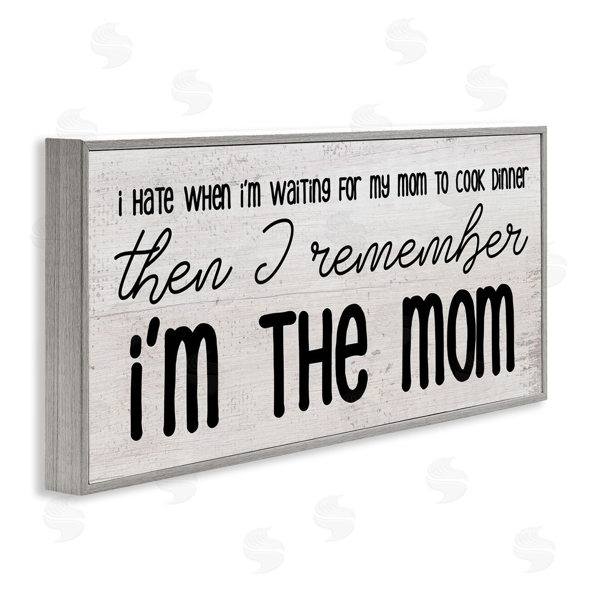 Stupell Studio Waiting for Mom Cook Dinner Funny Family Phrase