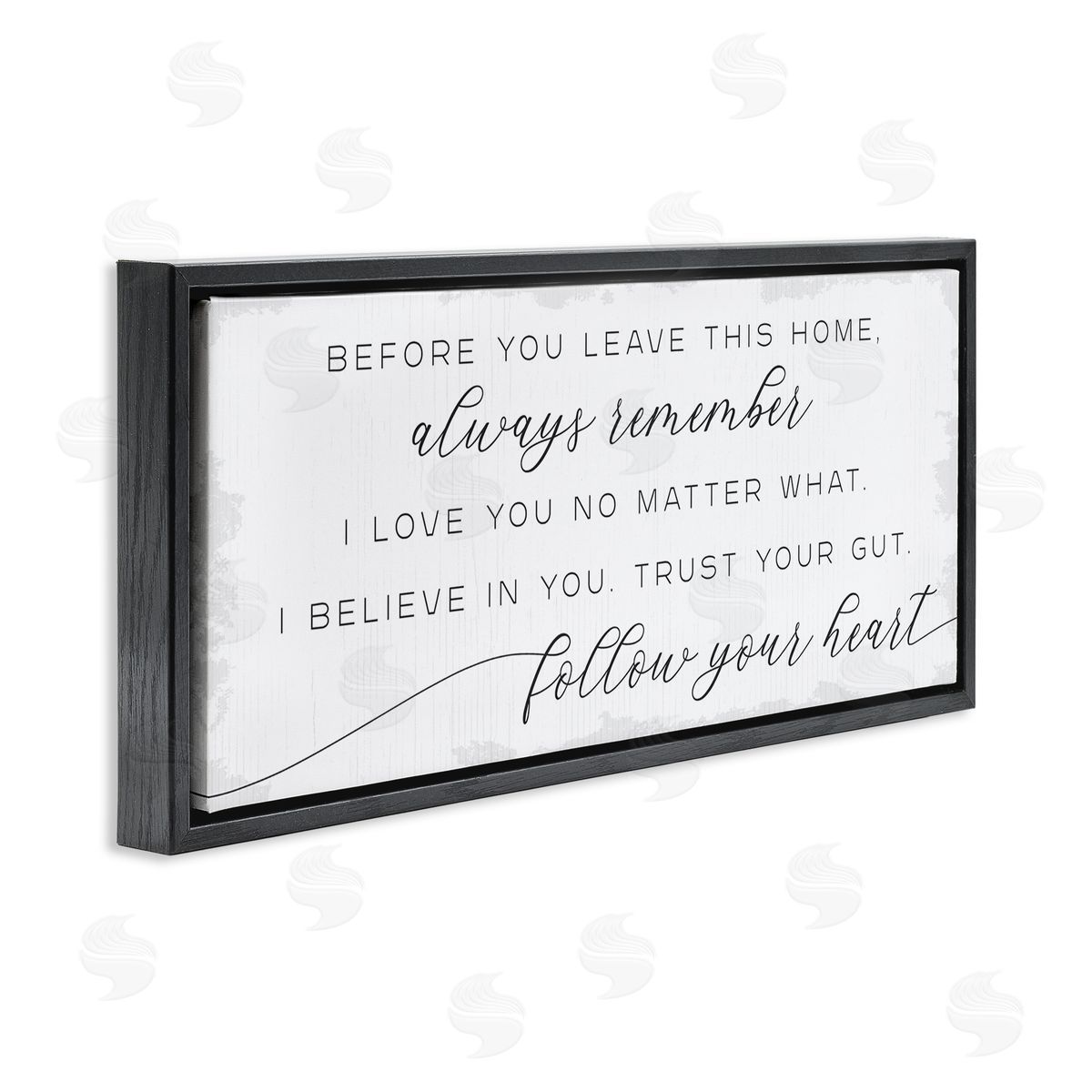 Stupell Studio Trust Your Gut Follow Heart Motivational Family Phrase