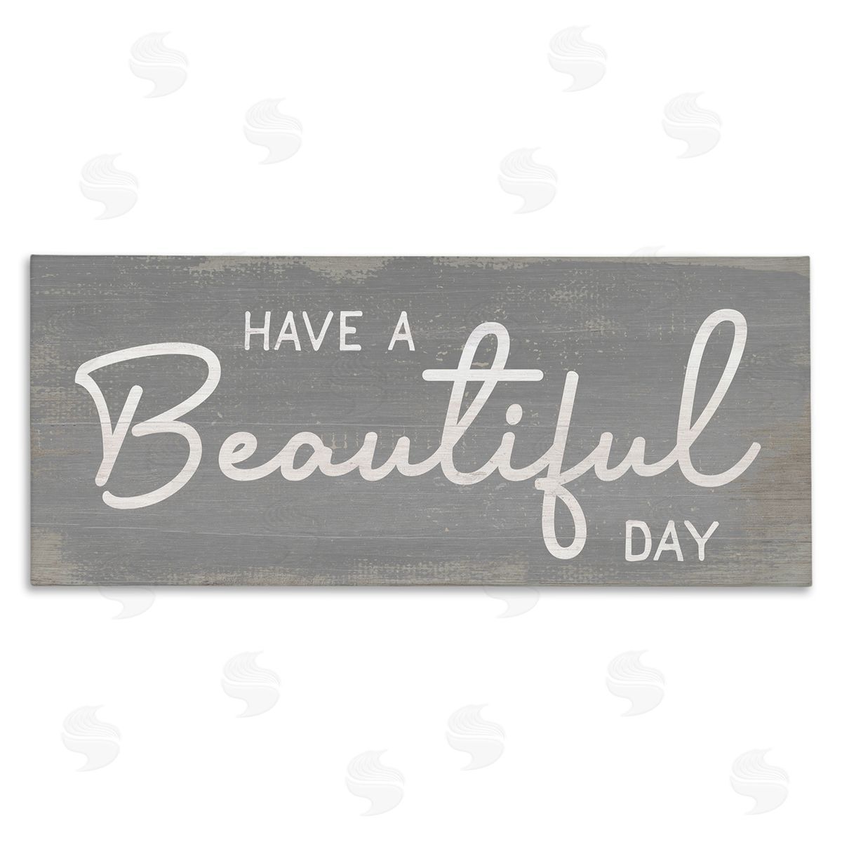 Stupell Studio Have a Beautiful Day Motivational Phrase Positive Attitude