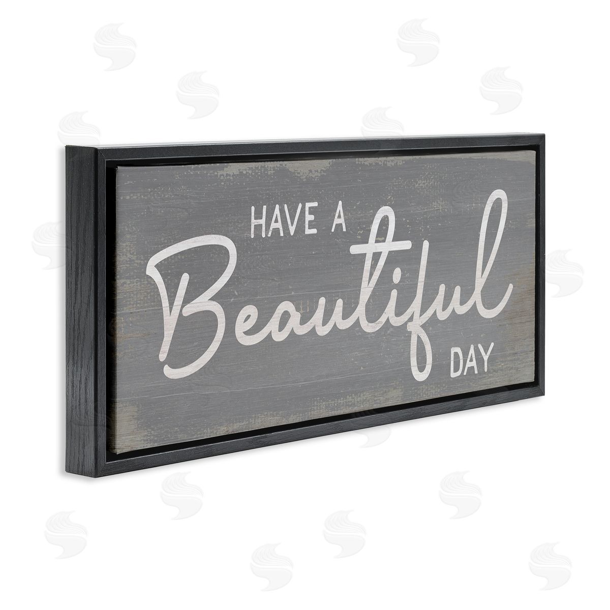 Stupell Studio Have a Beautiful Day Motivational Phrase Positive Attitude