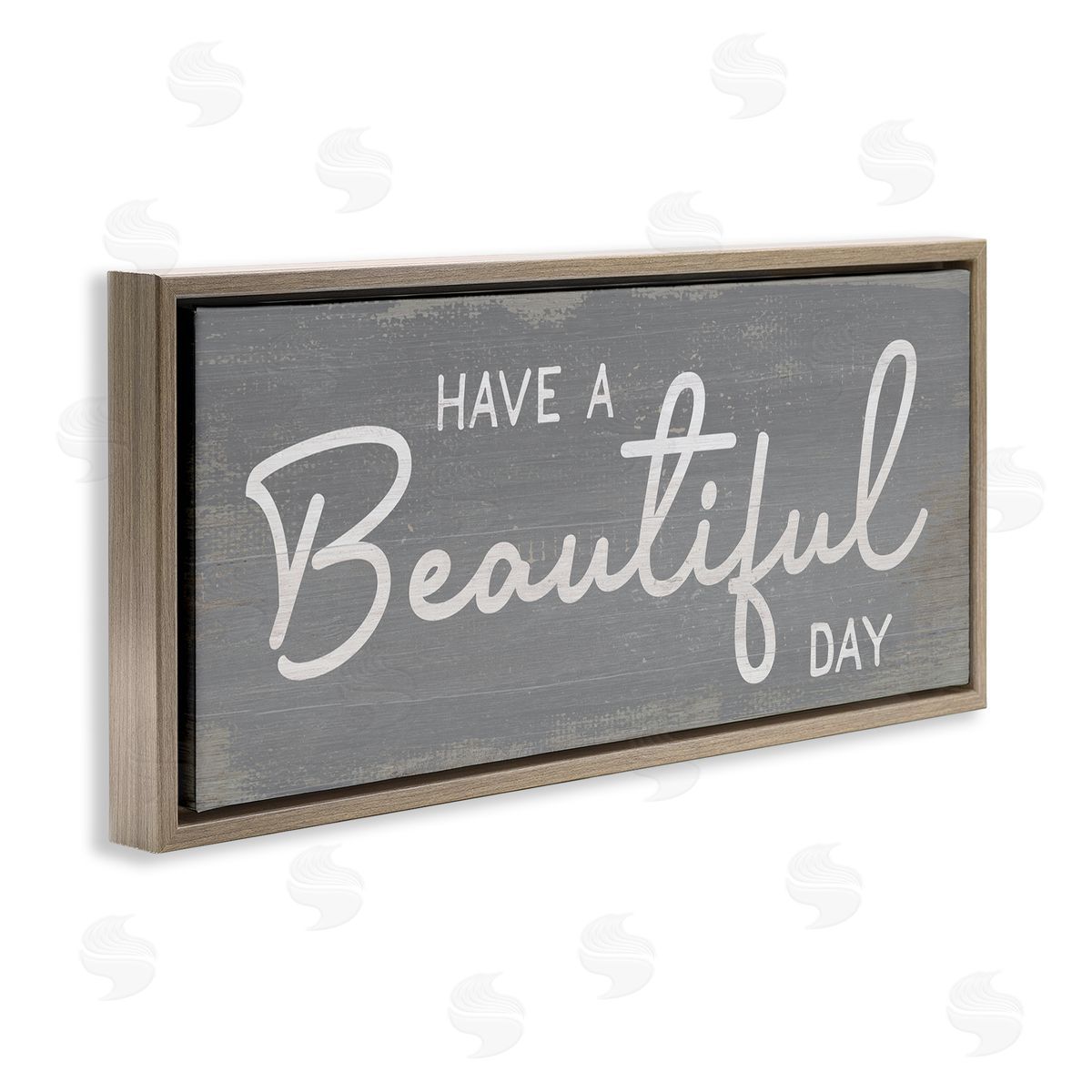 Stupell Studio Have a Beautiful Day Motivational Phrase Positive Attitude