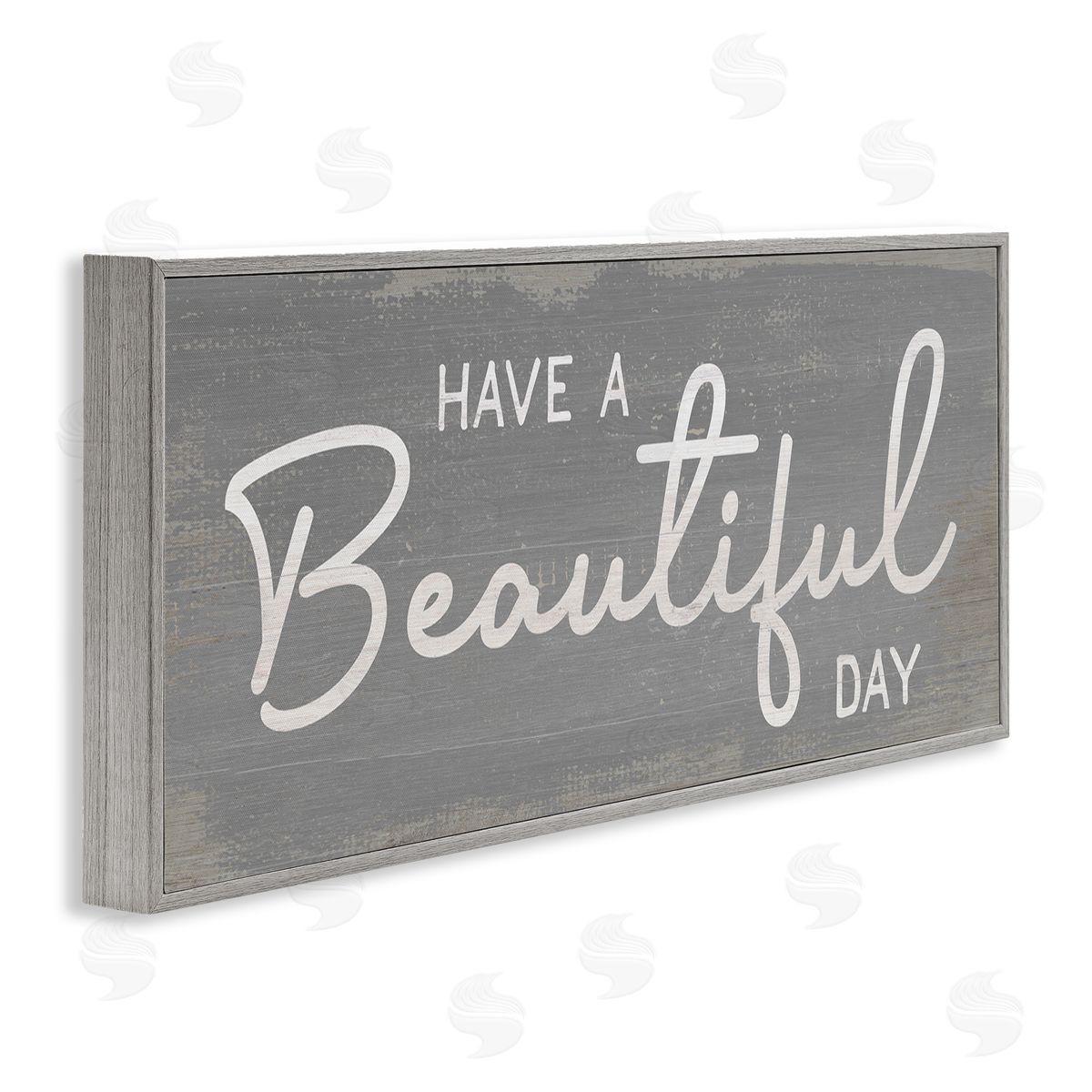 Stupell Studio Have a Beautiful Day Motivational Phrase Positive Attitude