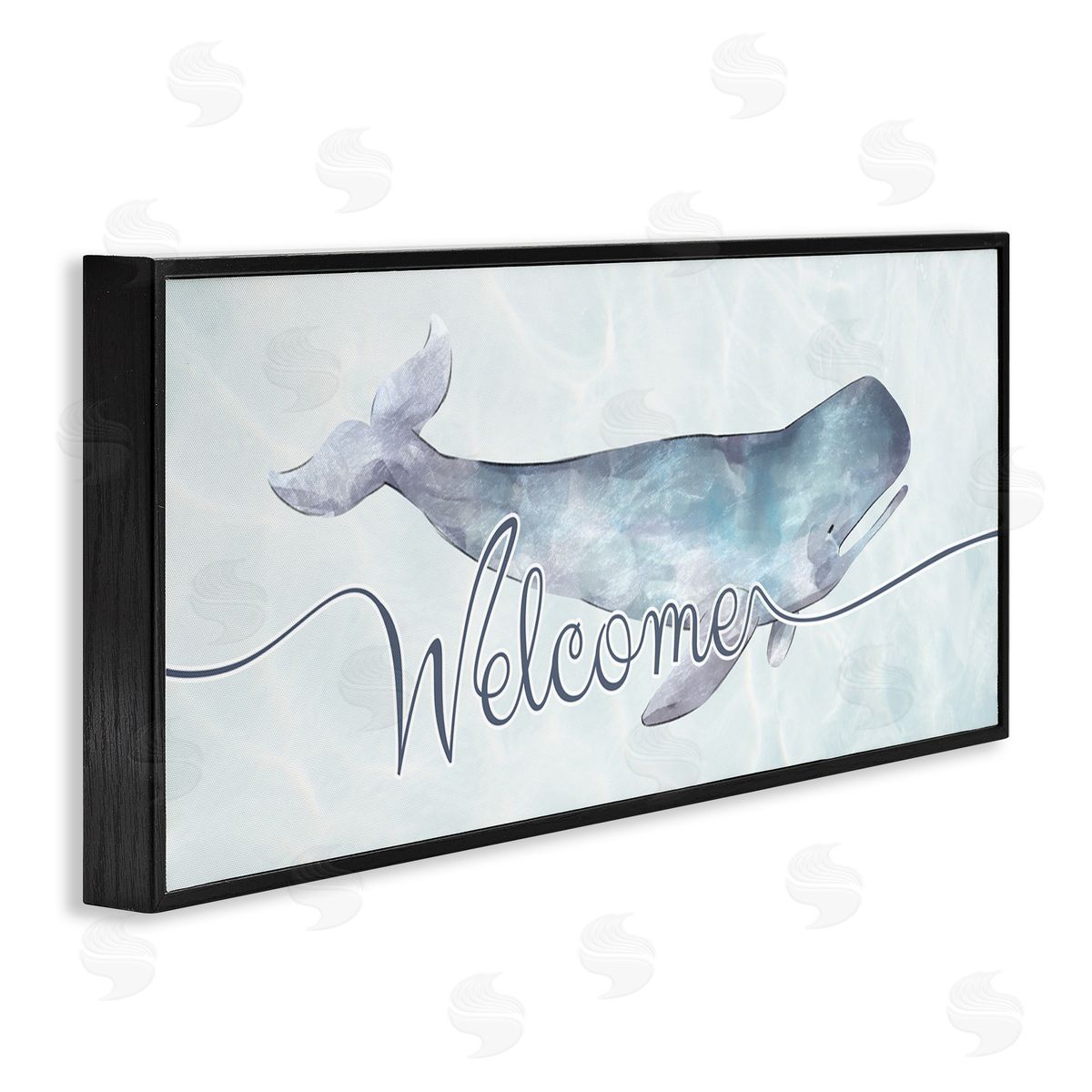 Ziwei Li Welcome Greeting Soft Tranquil Whale Ocean Animal