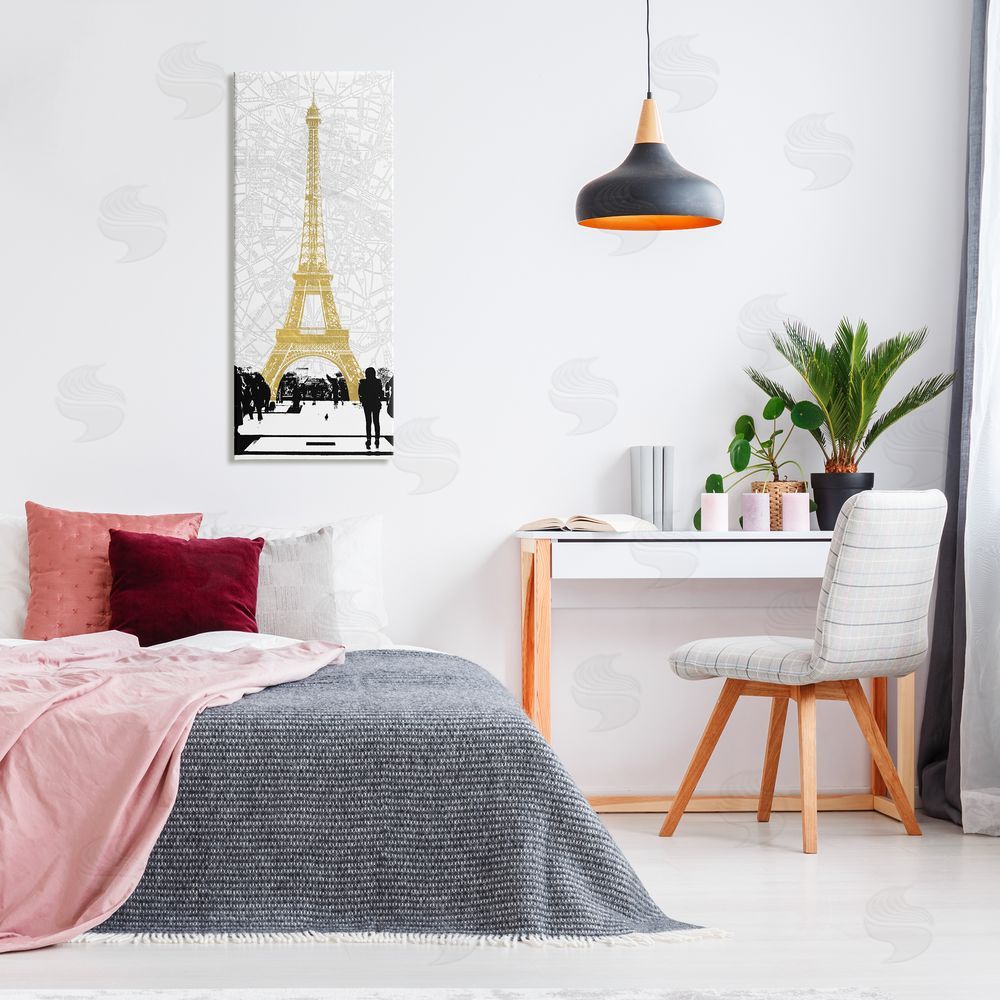 Susan Jill Modern Eiffe_sidel Tower Crowd_sideed City Road Map 