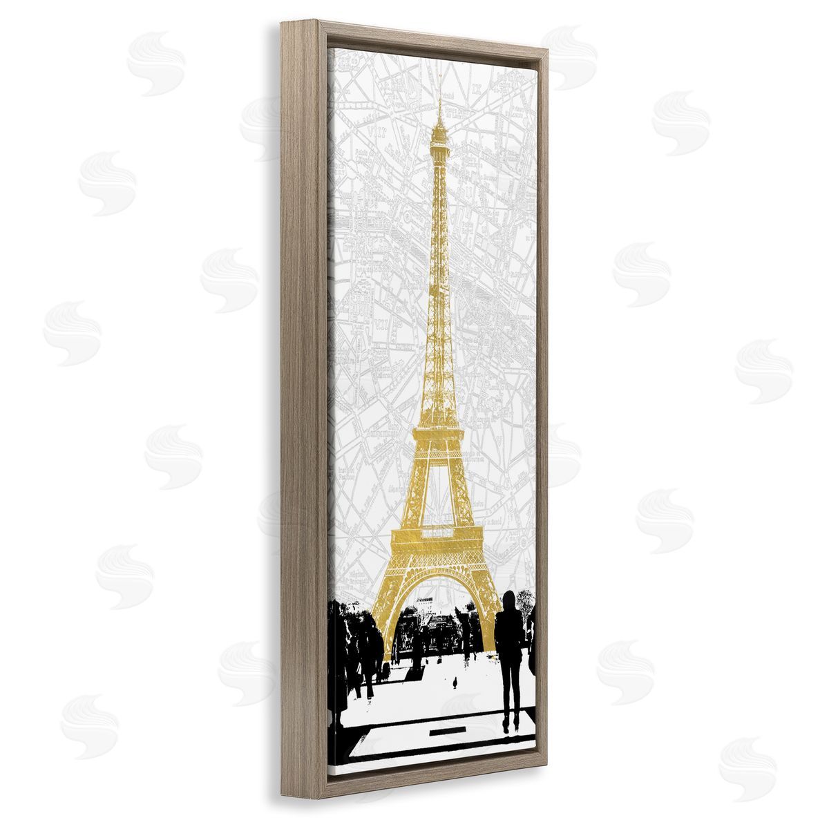 Susan Jill Modern Eiffe_sidel Tower Crowd_sideed City Road Map 