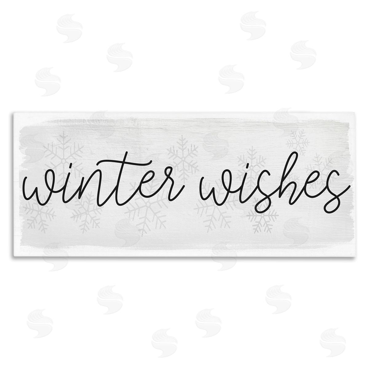 Winter Wishes Sentiment Canvas Wall Art, Home Decor by Stupell Studio