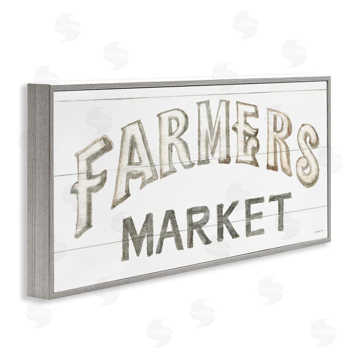 Danhui Nai Traditional Farmers Market Sign Classic Typography