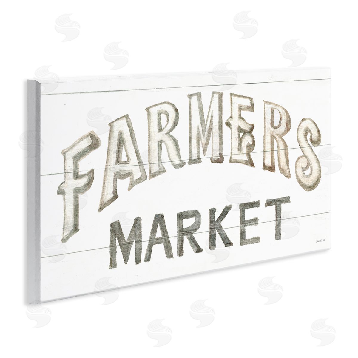 Danhui Nai Traditional Farmers Market Sign Classic Typography