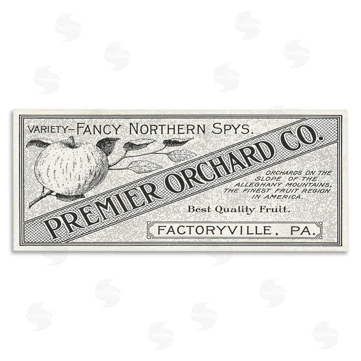 Stupell Studio Vintage Premier Orchard Co. Sign Antique fr_sideuit
