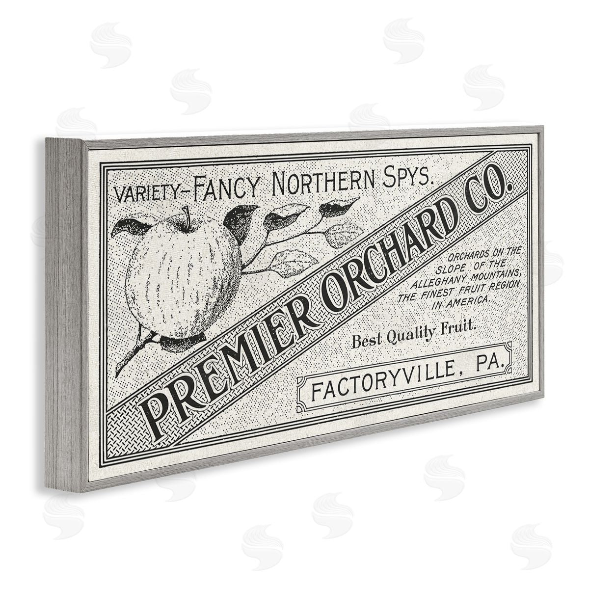 Stupell Studio Vintage Premier Orchard Co. Sign Antique fr_sideuit