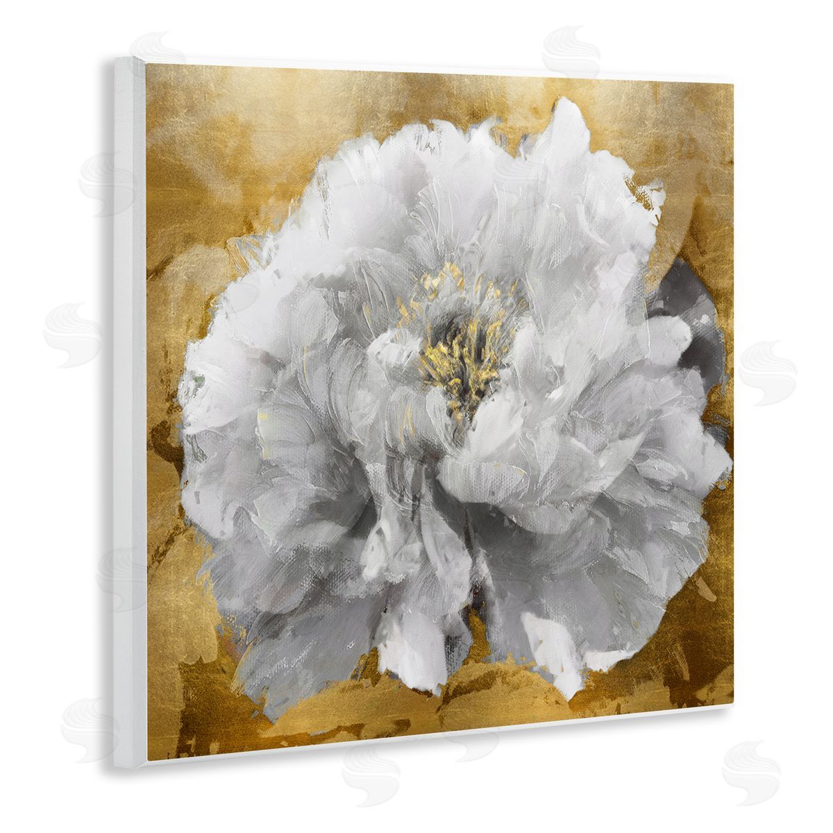 Shawna Sullivan Blushing Peony Flower Modern Blossoming Floral Photography Wooden Wall Plaque Art Print