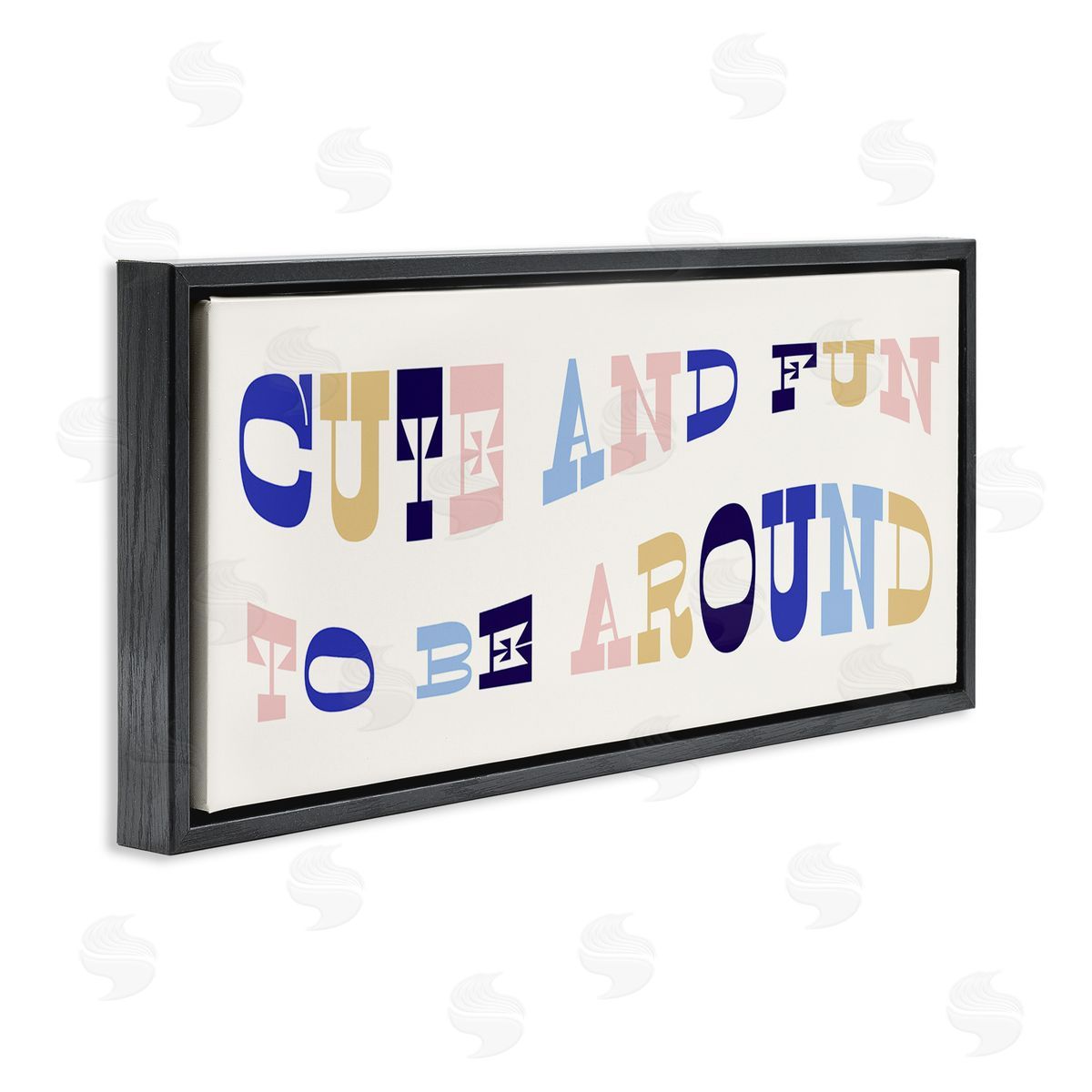 Stupell Studio Cute Fun to Be Around Phrase Retro Typography