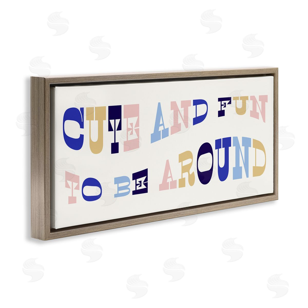 Stupell Studio Cute Fun to Be Around Phrase Retro Typography