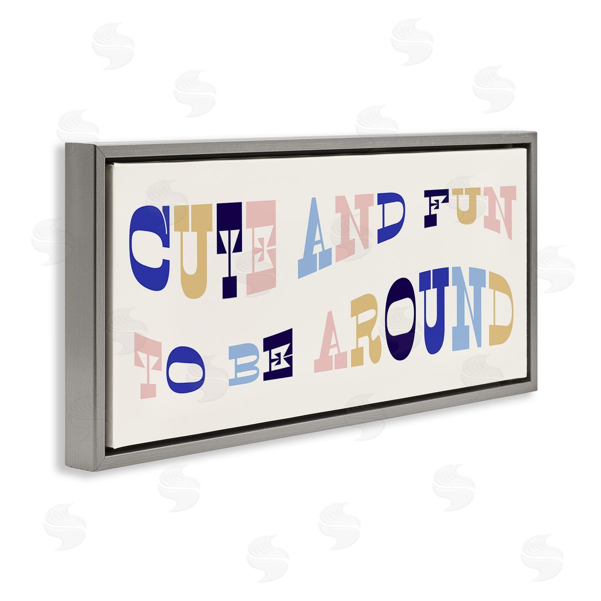 Stupell Studio Cute Fun to Be Around Phrase Retro Typography