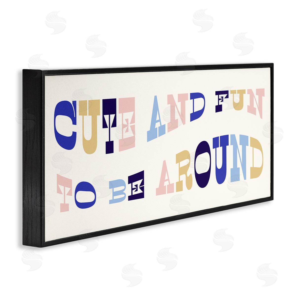 Stupell Studio Cute Fun to Be Around Phrase Retro Typography