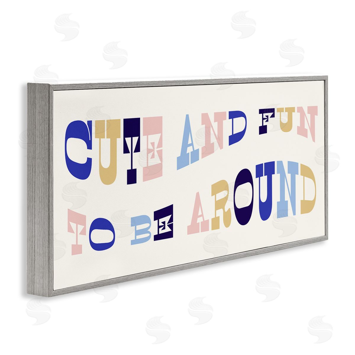 Stupell Studio Cute Fun to Be Around Phrase Retro Typography