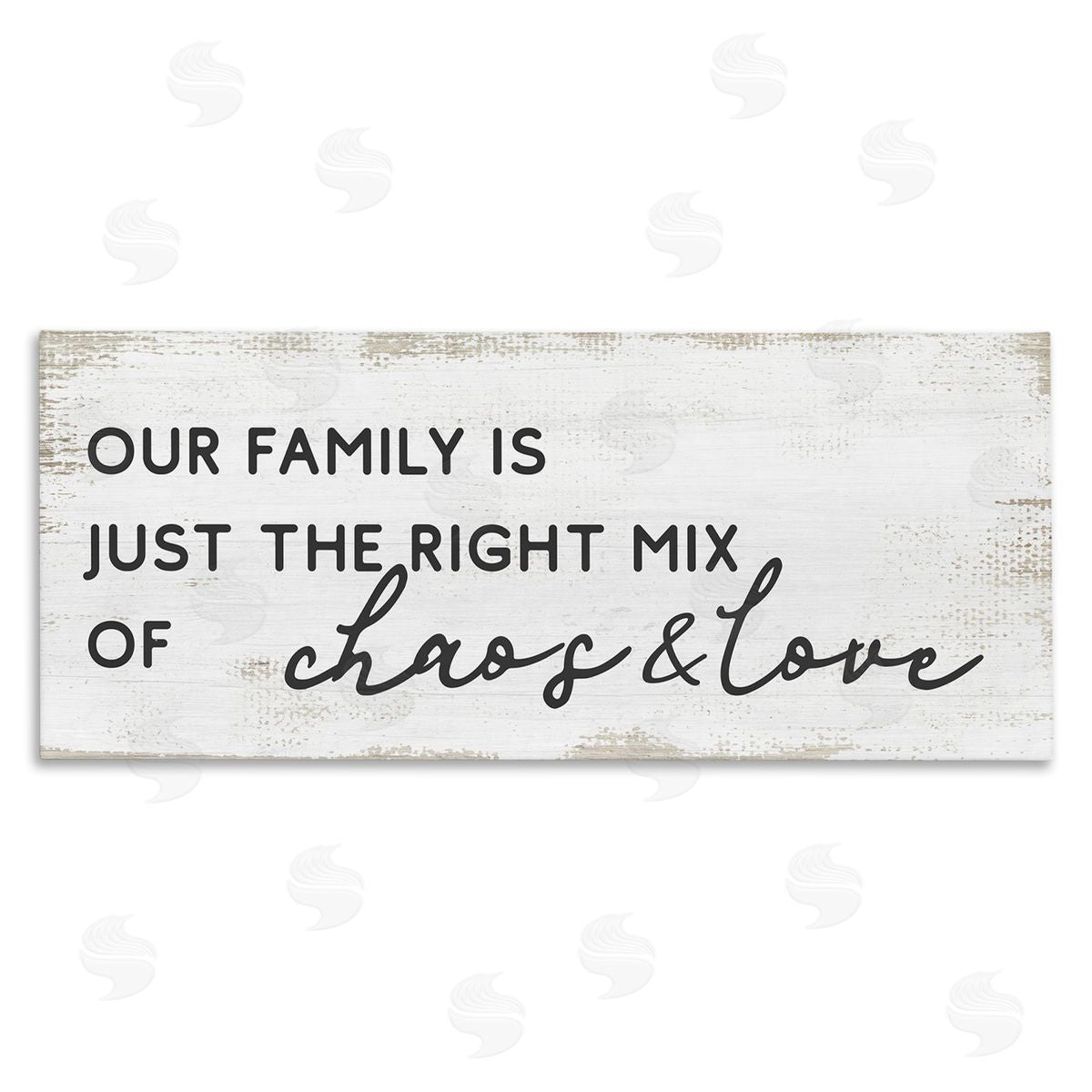 Stupell Studio Family Right Mix Chaos & Love Funny Phrase