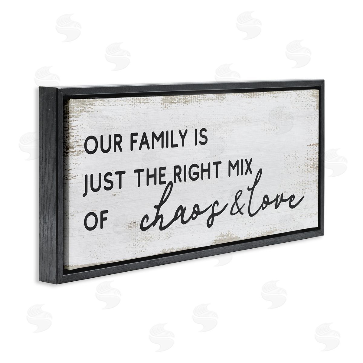 Stupell Studio Family Right Mix Chaos & Love Funny Phrase