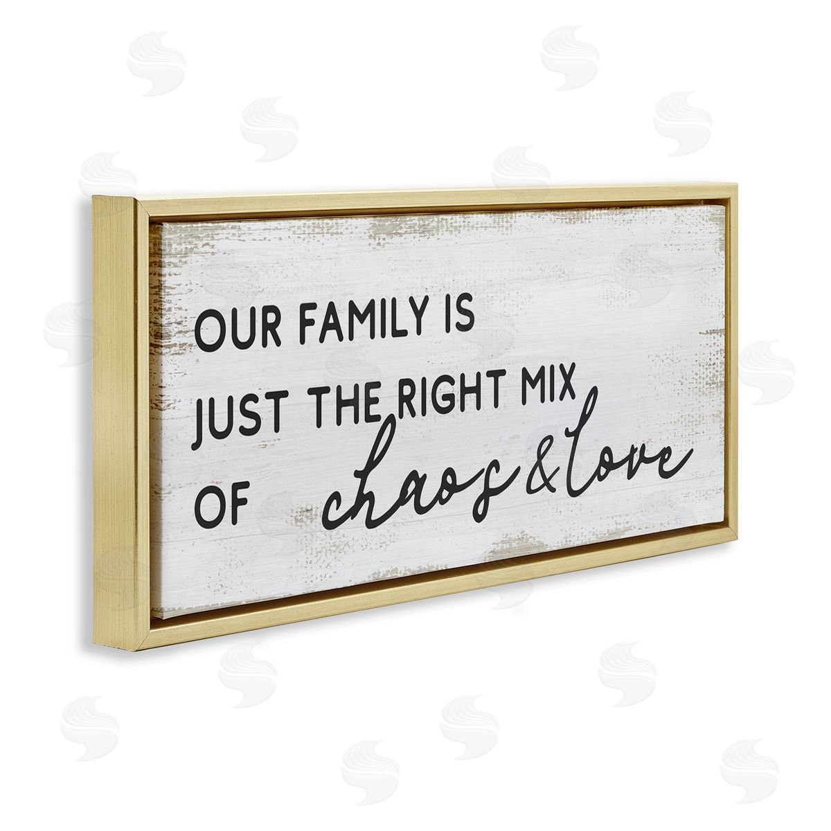 Stupell Studio Family Right Mix Chaos & Love Funny Phrase