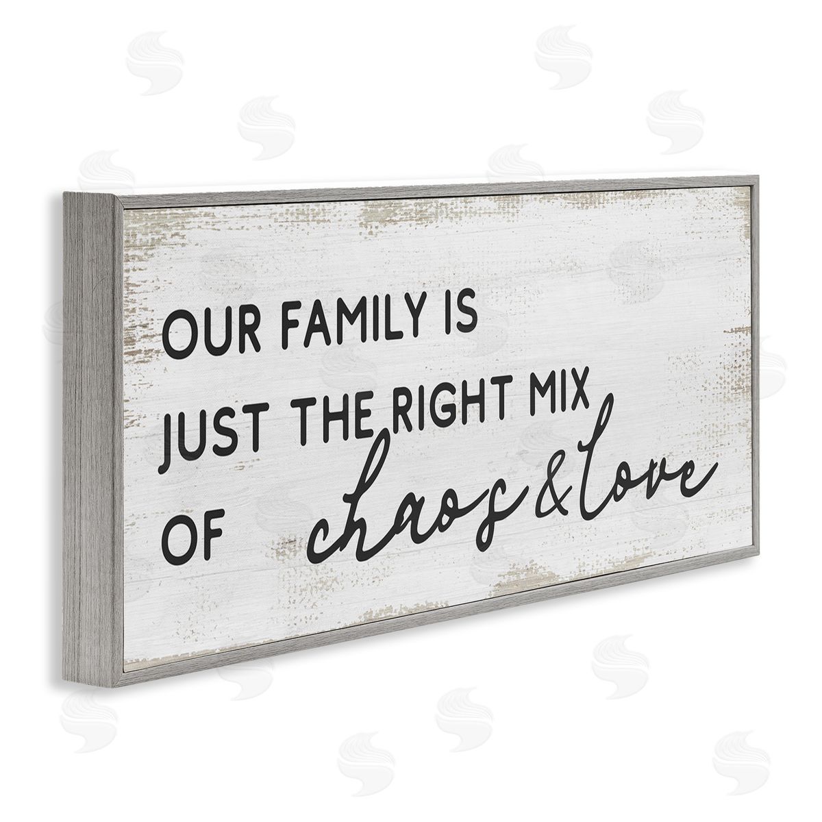 Stupell Studio Family Right Mix Chaos & Love Funny Phrase