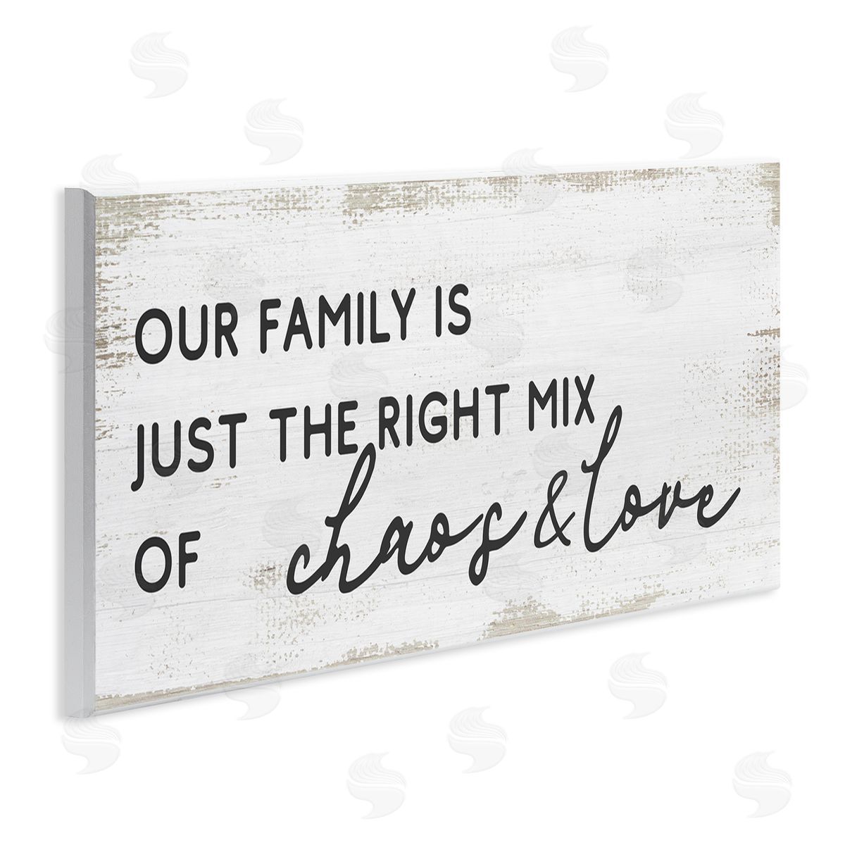 Stupell Studio Family Right Mix Chaos & Love Funny Phrase