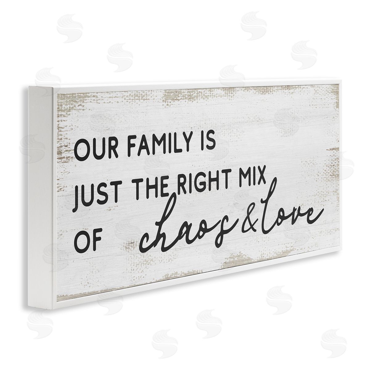 Stupell Studio Family Right Mix Chaos & Love Funny Phrase