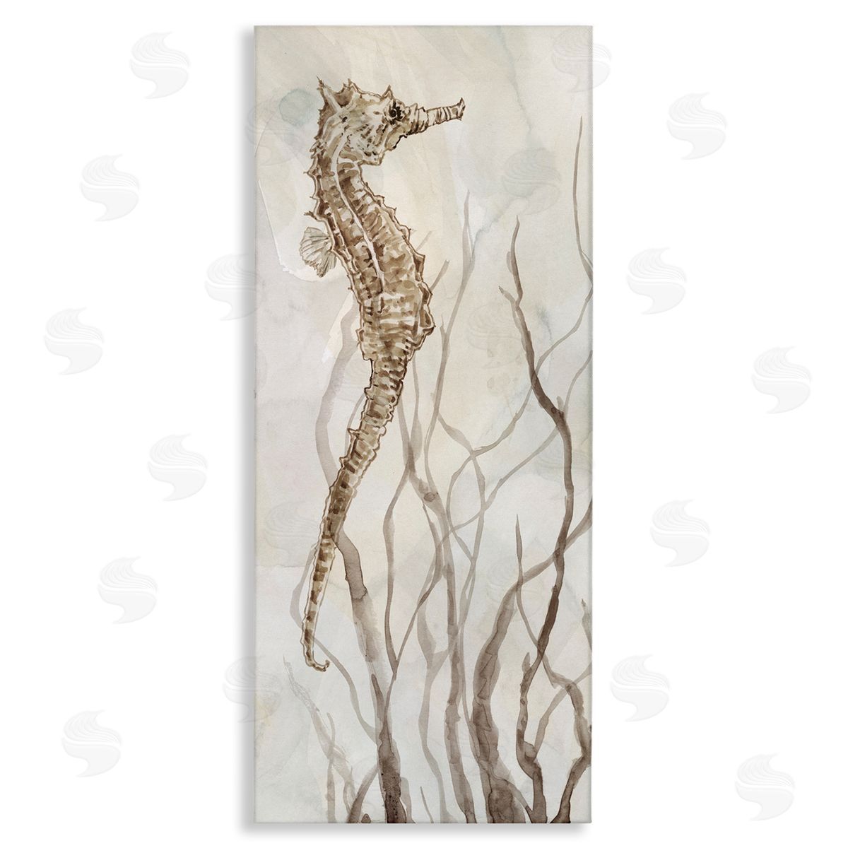 Vigilant Seahorse Ocean Wildlife Canvas Wall Art, Home Decor by Carol Robinson