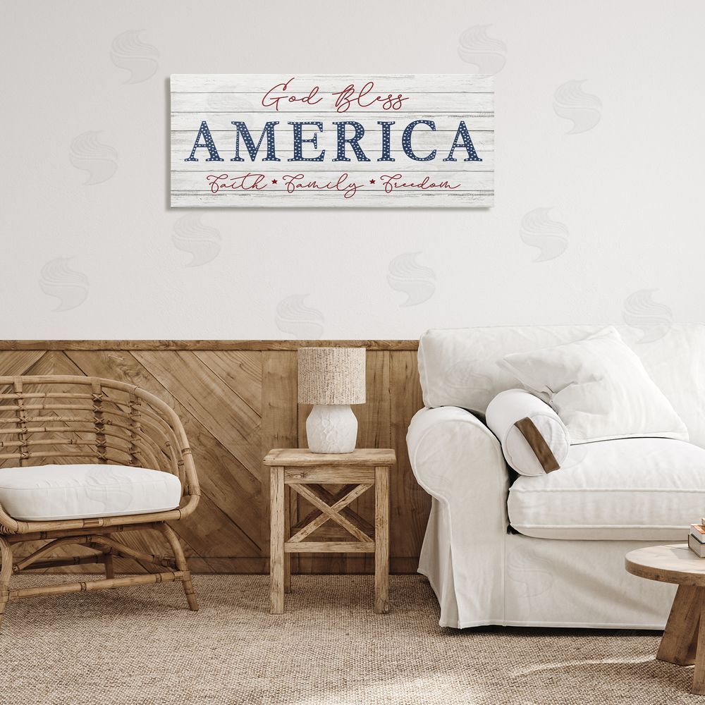 Natalie Carpentieri God Bless America Faith Family fr_sideeedom Hanging Sign