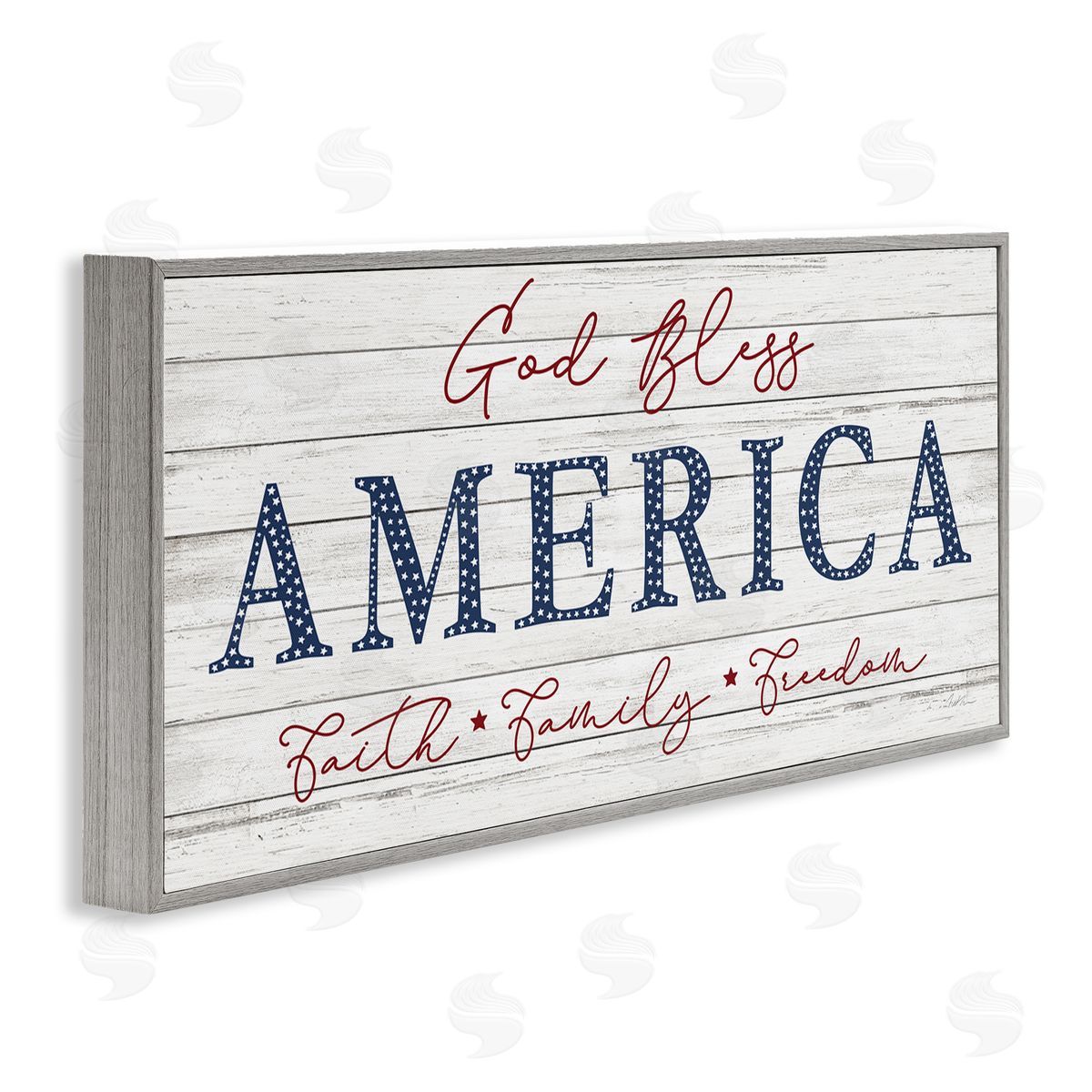 Natalie Carpentieri God Bless America Faith Family fr_sideeedom Hanging Sign
