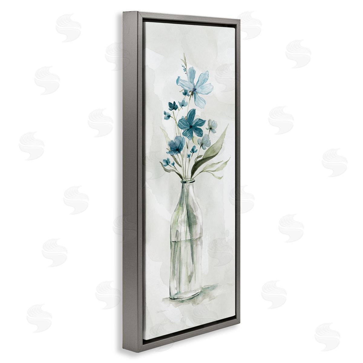 Carol Robinson Wild Lilies Assortment Glass Water Bottle Flower Charm