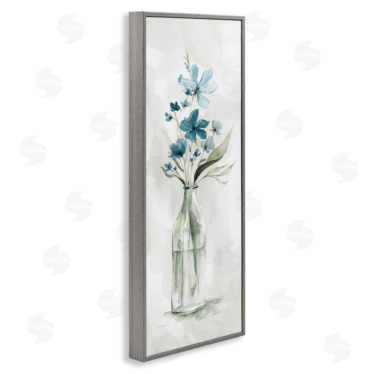 Carol Robinson Wild Lilies Assortment Glass Water Bottle Flower Charm