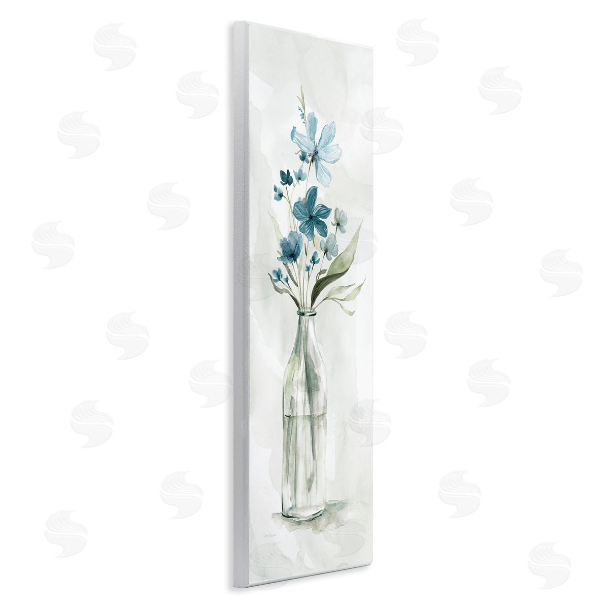 Carol Robinson Wild Lilies Assortment Glass Water Bottle Flower Charm