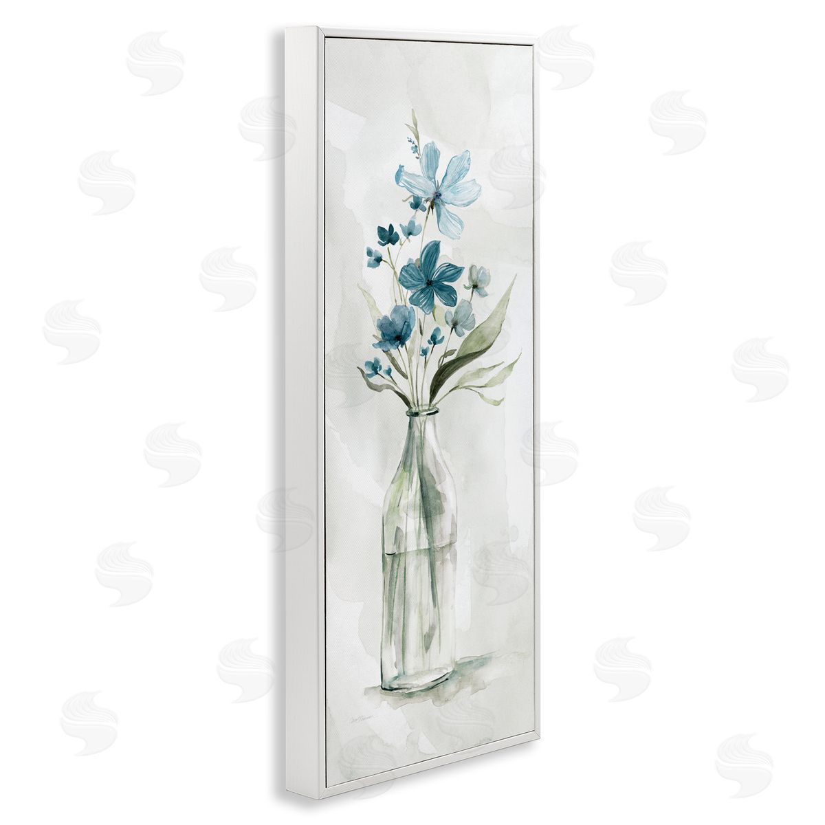 Carol Robinson Wild Lilies Assortment Glass Water Bottle Flower Charm