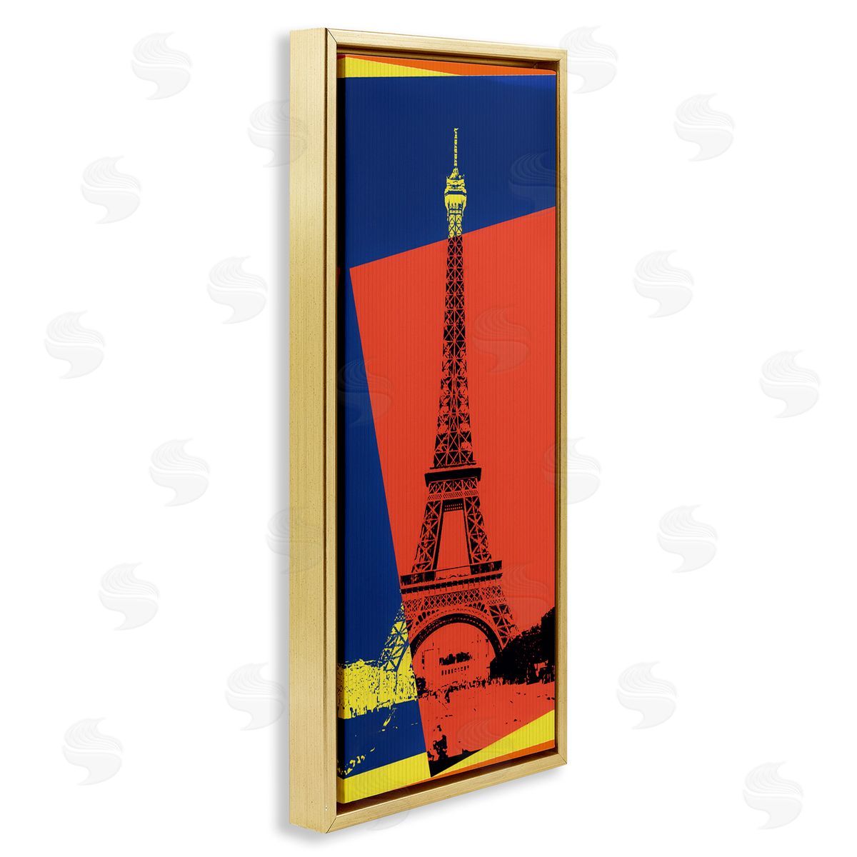 Daniel Sproul Eiffe_sidel Tower Parisian Pop Art Travel Poster Collage