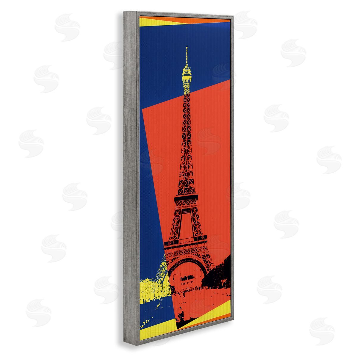 Daniel Sproul Eiffe_sidel Tower Parisian Pop Art Travel Poster Collage