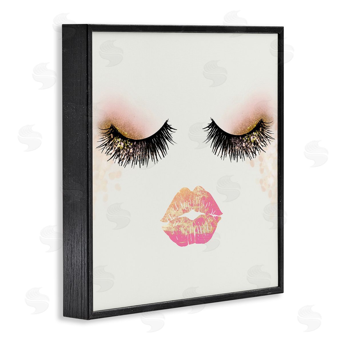 Ziwei Li Babe Face Sparkling Glamorous Fashion Mascara Makeup  Black Framed Glicee Wall Art Print