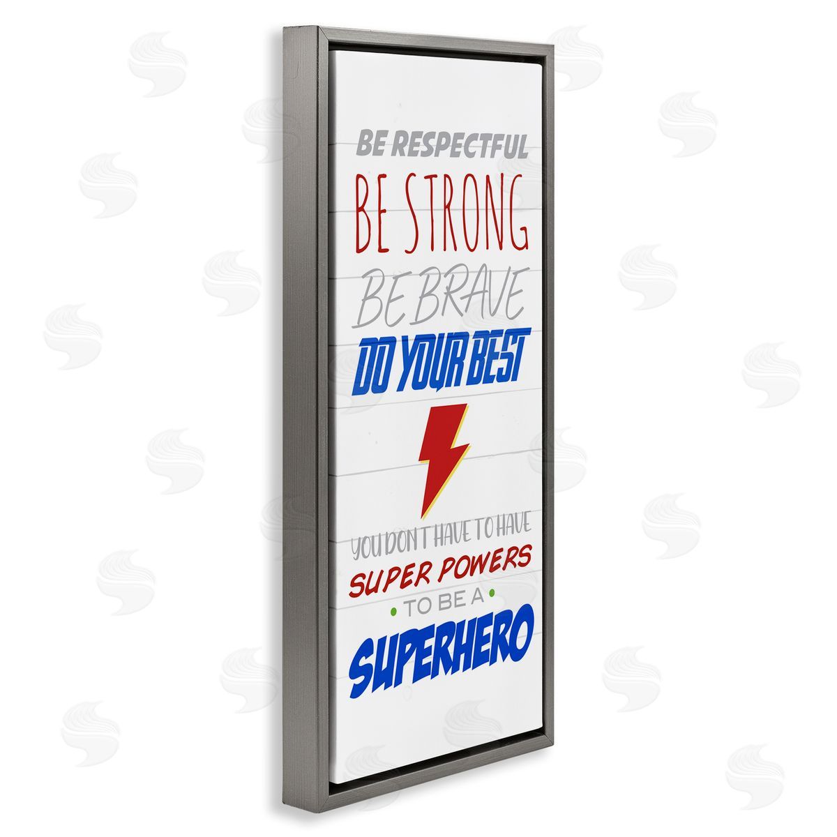 Anna Quach Superheroes Do Their Best Phrase Thunderbolt Symbol 