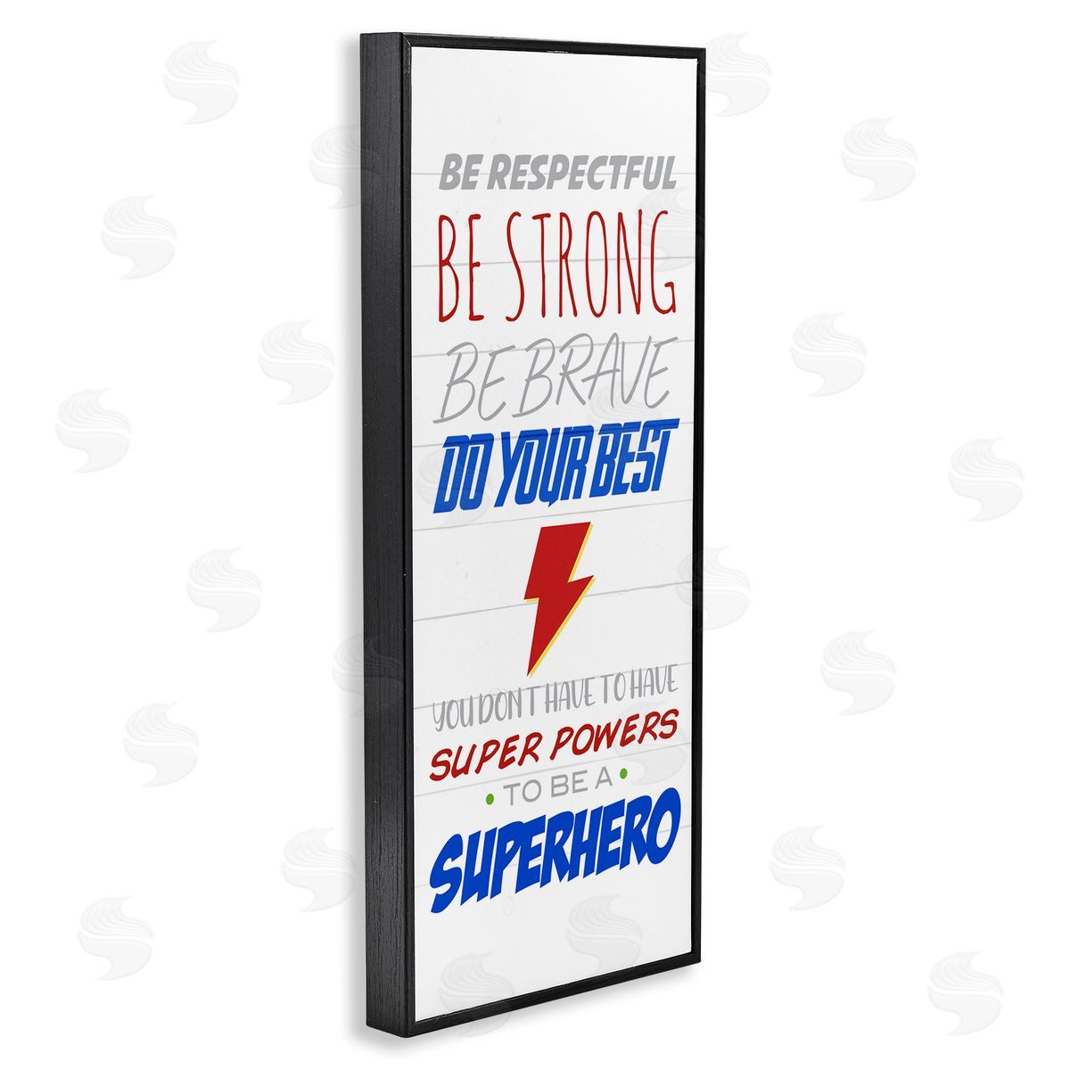 Anna Quach Superheroes Do Their Best Phrase Thunderbolt Symbol 