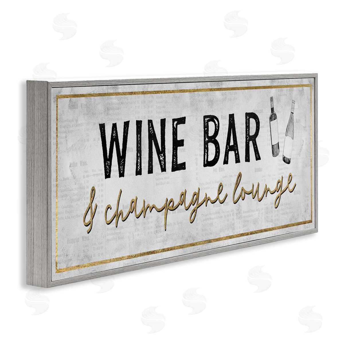 Natalie Carpentieri Wine Bar Champagne Lounge Distressed Vintage Kitchen Sign