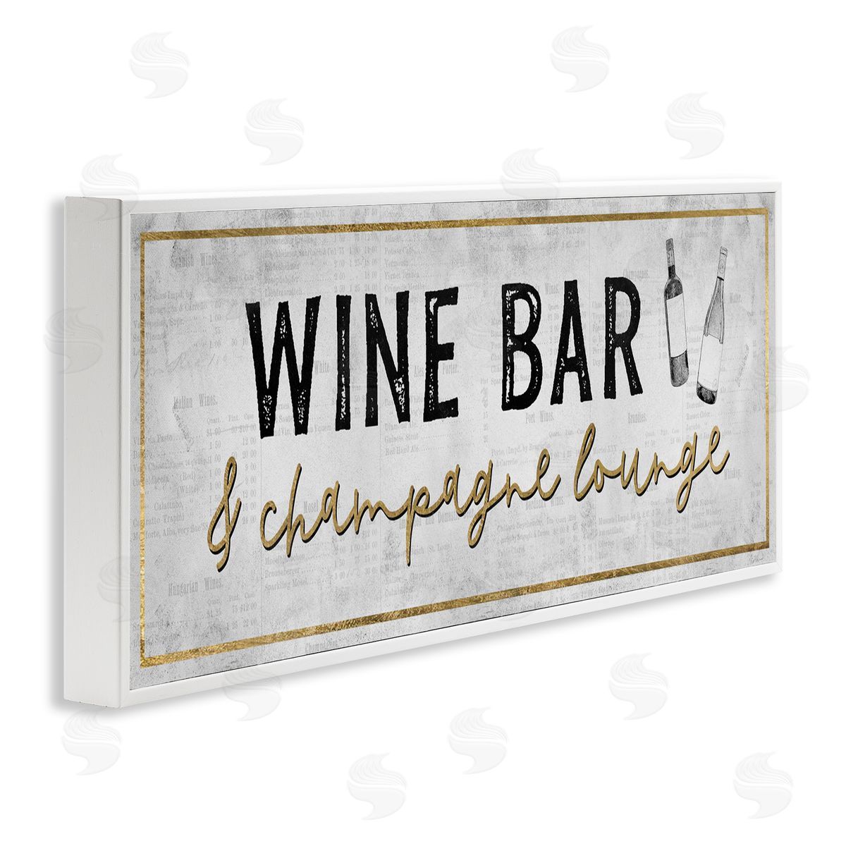 Natalie Carpentieri Wine Bar Champagne Lounge Distressed Vintage Kitchen Sign