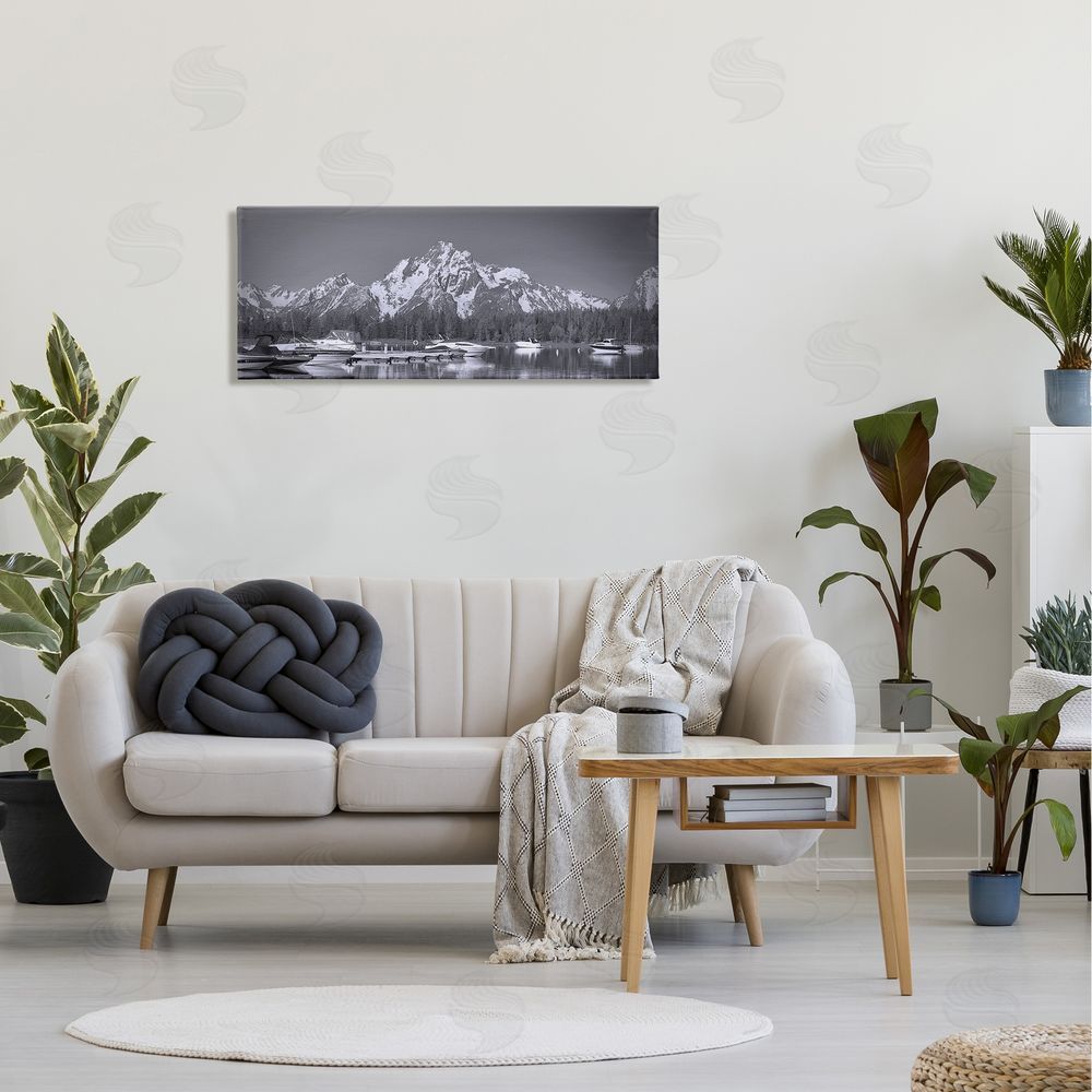 Daniel Sproul Icy Marina Bay Boat Port Snowy Mountain Summit