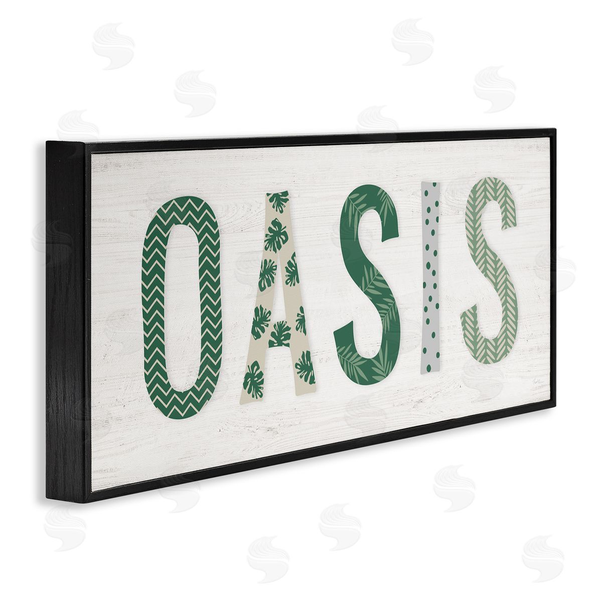 Natalie Carpentieri Oasis Tropical Foliage Patterned Letter Relaxation Sign