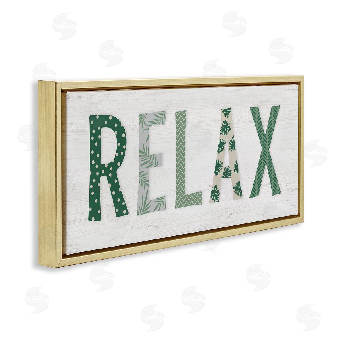 Natalie Carpentieri Relax Forest Leaf Letter Pattern Relaxation Sentiment